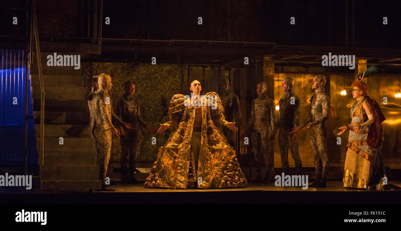 London, UK. 2 March 2016. Pictured Anthony Roth Costanzo as Akhnaten