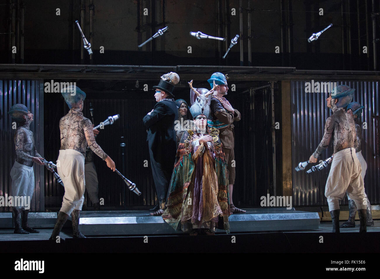 London, UK. 2 March 2016. Colin Judson as High Priest of Amon with