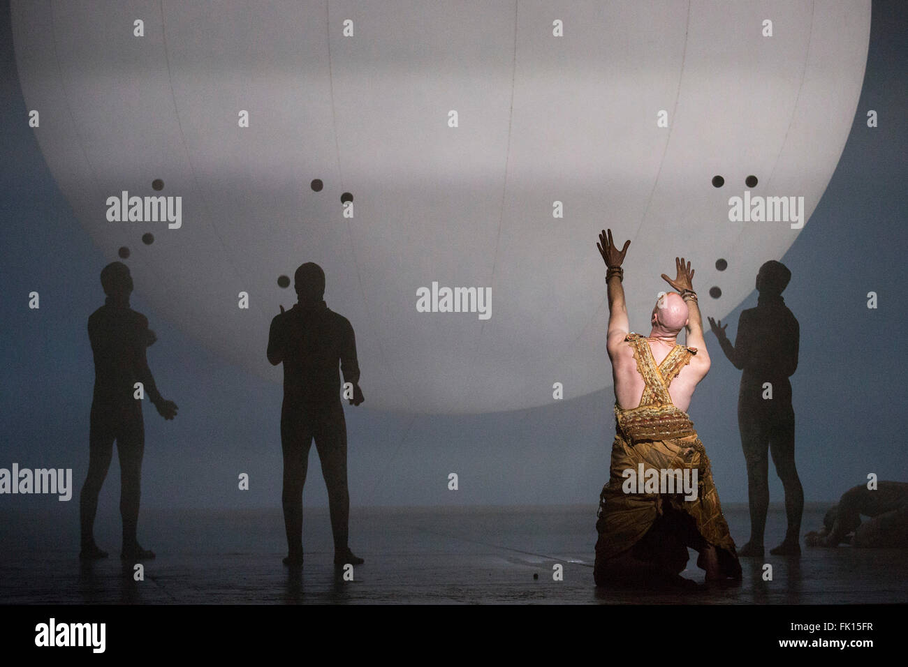 London, UK. 2 March 2016. Pictured Zachary James as Scribe with