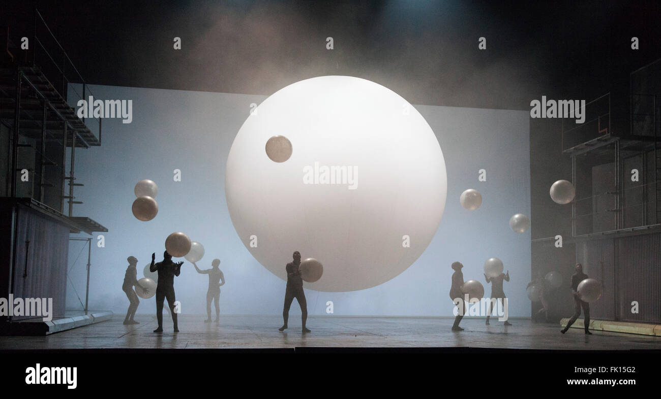 London, UK. 2 March 2016. Pictured Gandini Juggling. English National