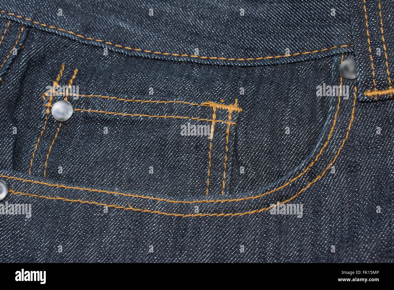 Denim Jeans Pocket Texture Background Stock Photo - Alamy