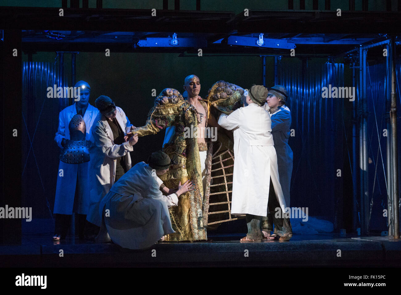 London, UK. 2 March 2016. Pictured: Anthony Roth Costanzo as Akhnaten ...