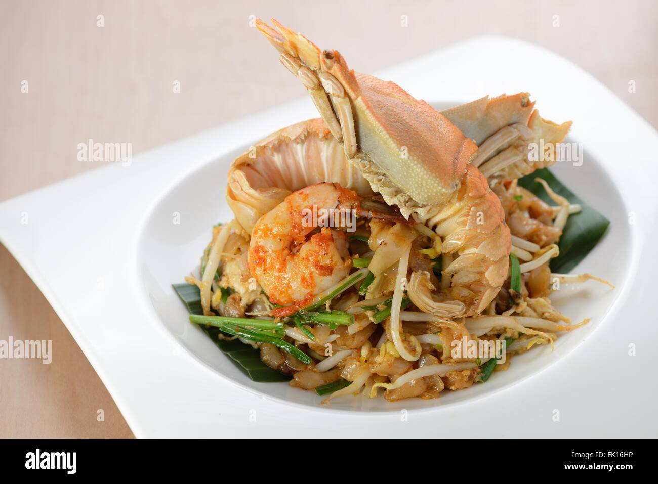 Char kuey teow, Penang famous fried rice noodle Stock Photo Alamy