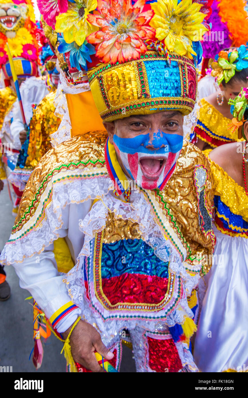 Participant in the Barranquilla Carnival in Barranquilla , Colombia Stock Photo Alamy