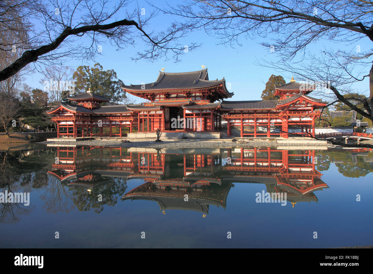 Japan, Uji, Byodo-in temple, Phoenix Hall, Stock Photo