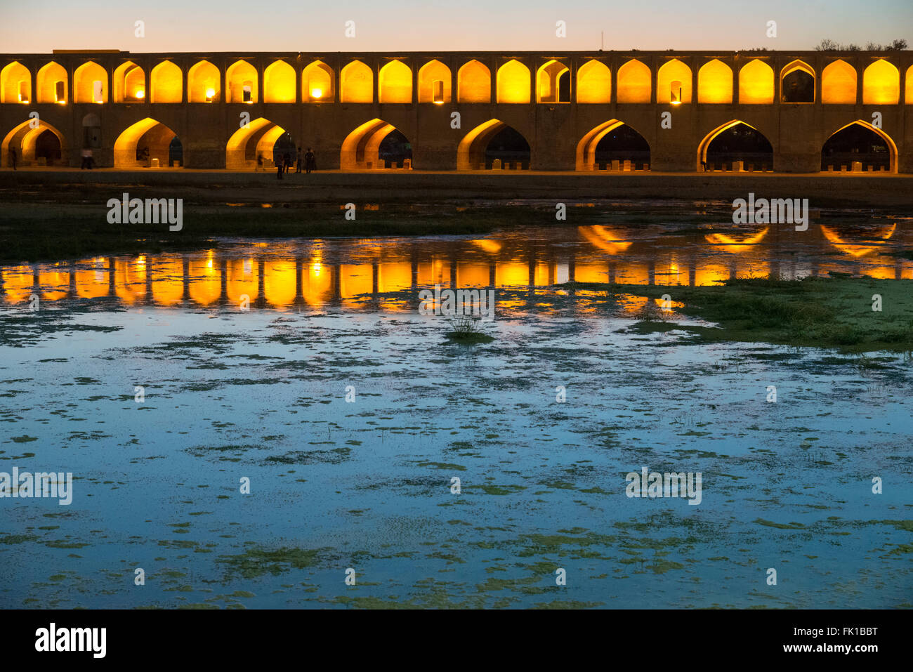 Si o Seh bridge, ESfahan. Iran. Stock Photo