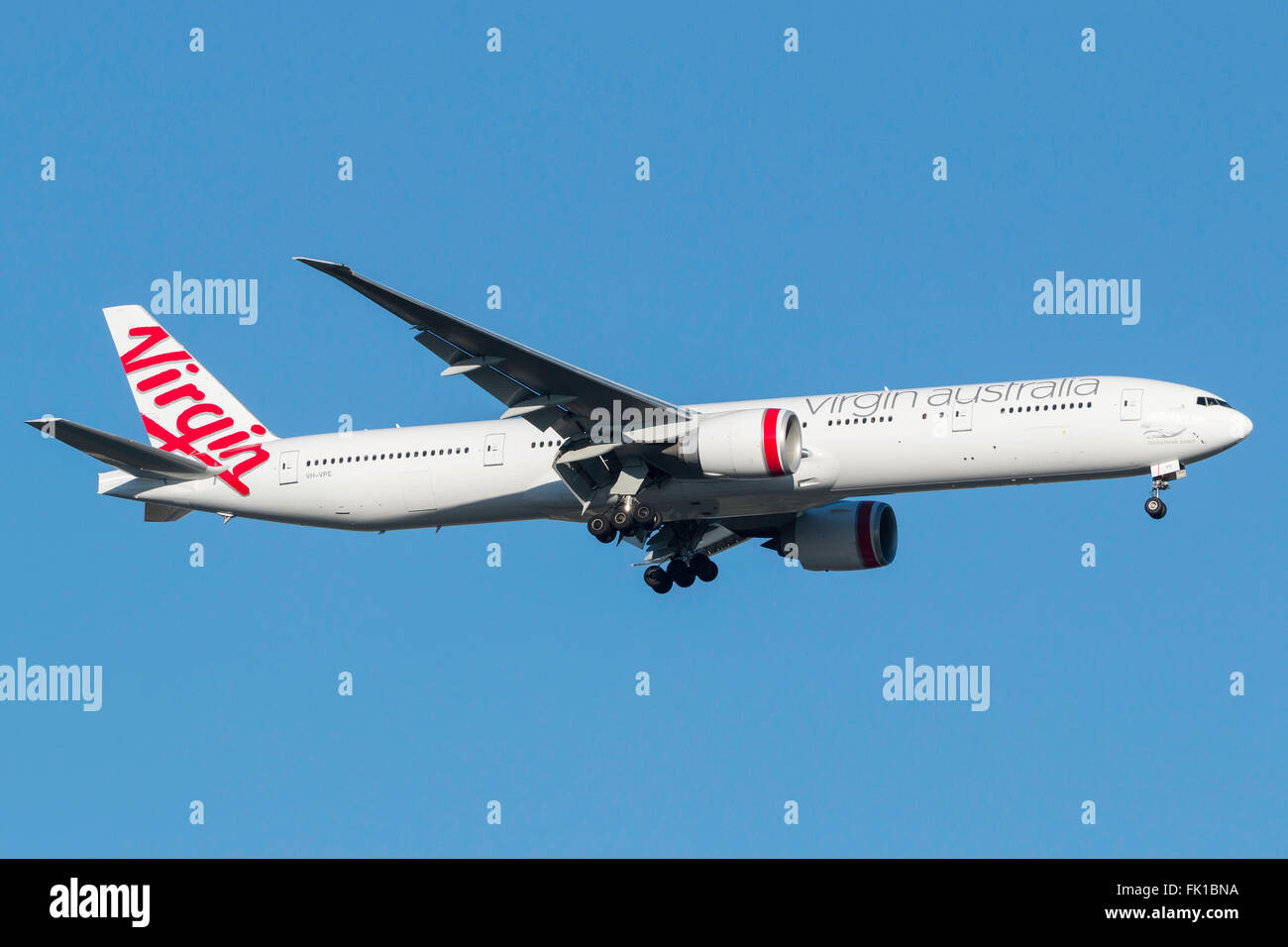 Virgin Australia Airlines Boeing 777-3ZG/ER VH-VPE Stock Photo