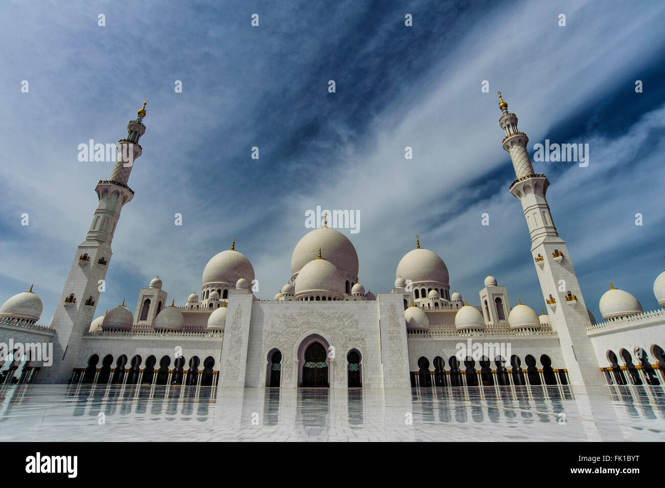 Sheikh Zayed Grand Mosque  Abu Dhabi 29-02-2016  United Arab Emirates  Foto Andrea Staccioli Insidefoto Stock Photo