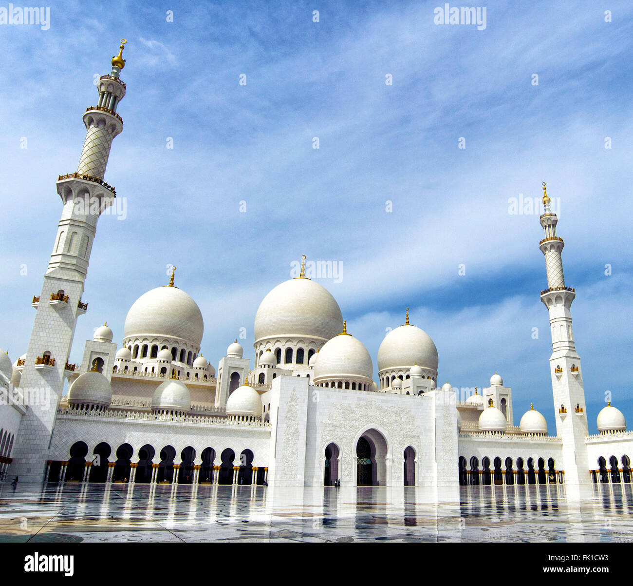 Sheikh Zayed Grand Mosque  Abu Dhabi 29-02-2016  United Arab Emirates  Foto Andrea Staccioli Insidefoto Stock Photo