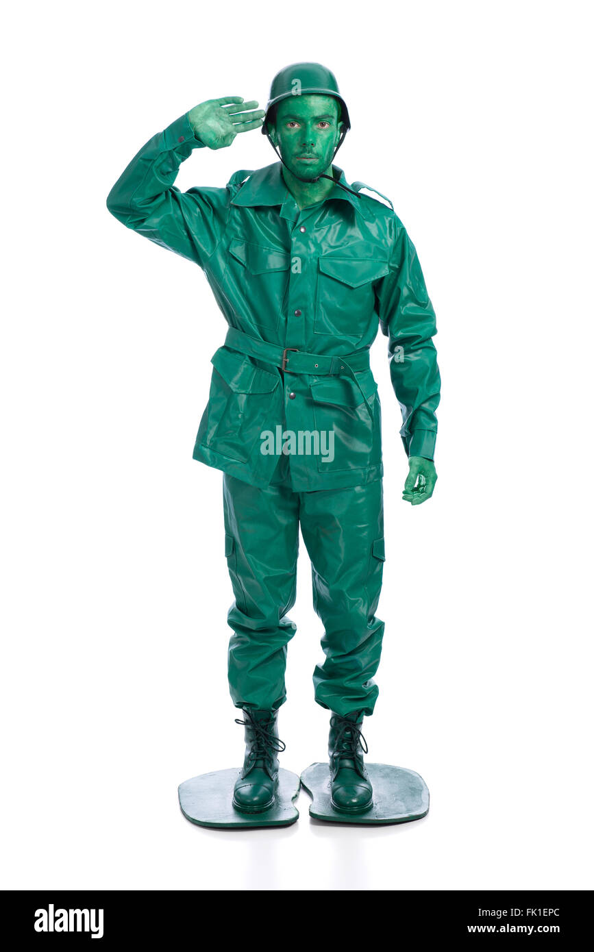 Plastic Toy Soldier Costume  Soldier costume, Toy soldier costume