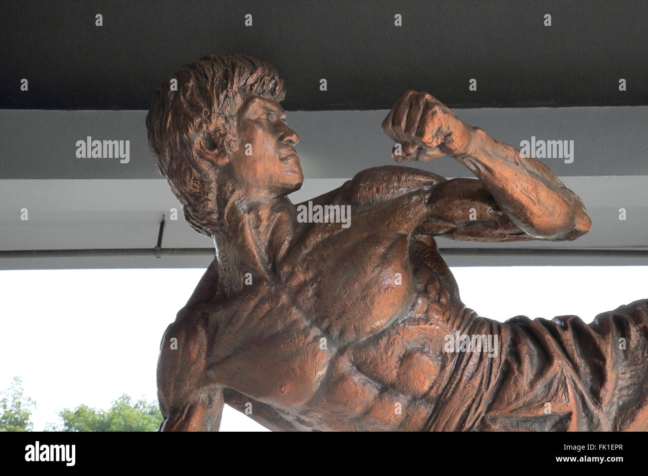 statue of bruce lee at the hong kong heritage museum Stock Photo Alamy