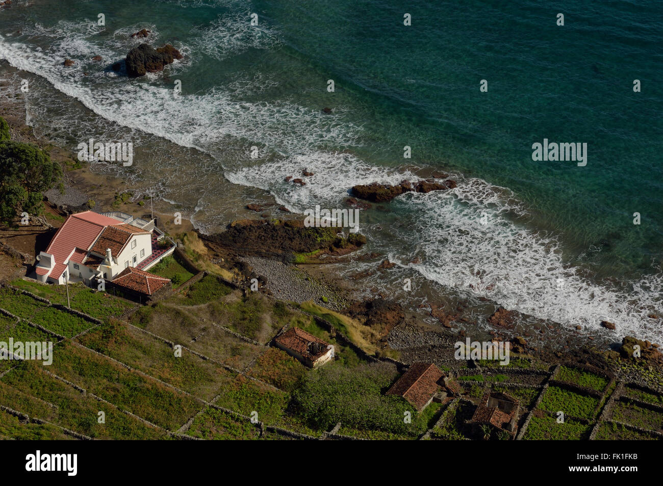 São Lourenço Bay. Santa Maria Island. Archipelago of the Azores. Portugal. Europe. Stock Photo