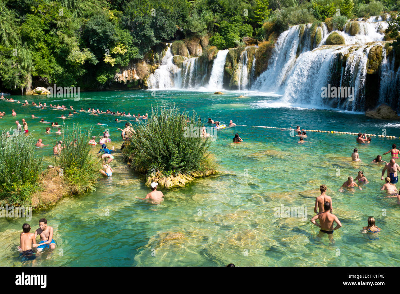 Krka National Park Flour Mills Waterfalls Skradinski Buk To The South Stock Photo Alamy