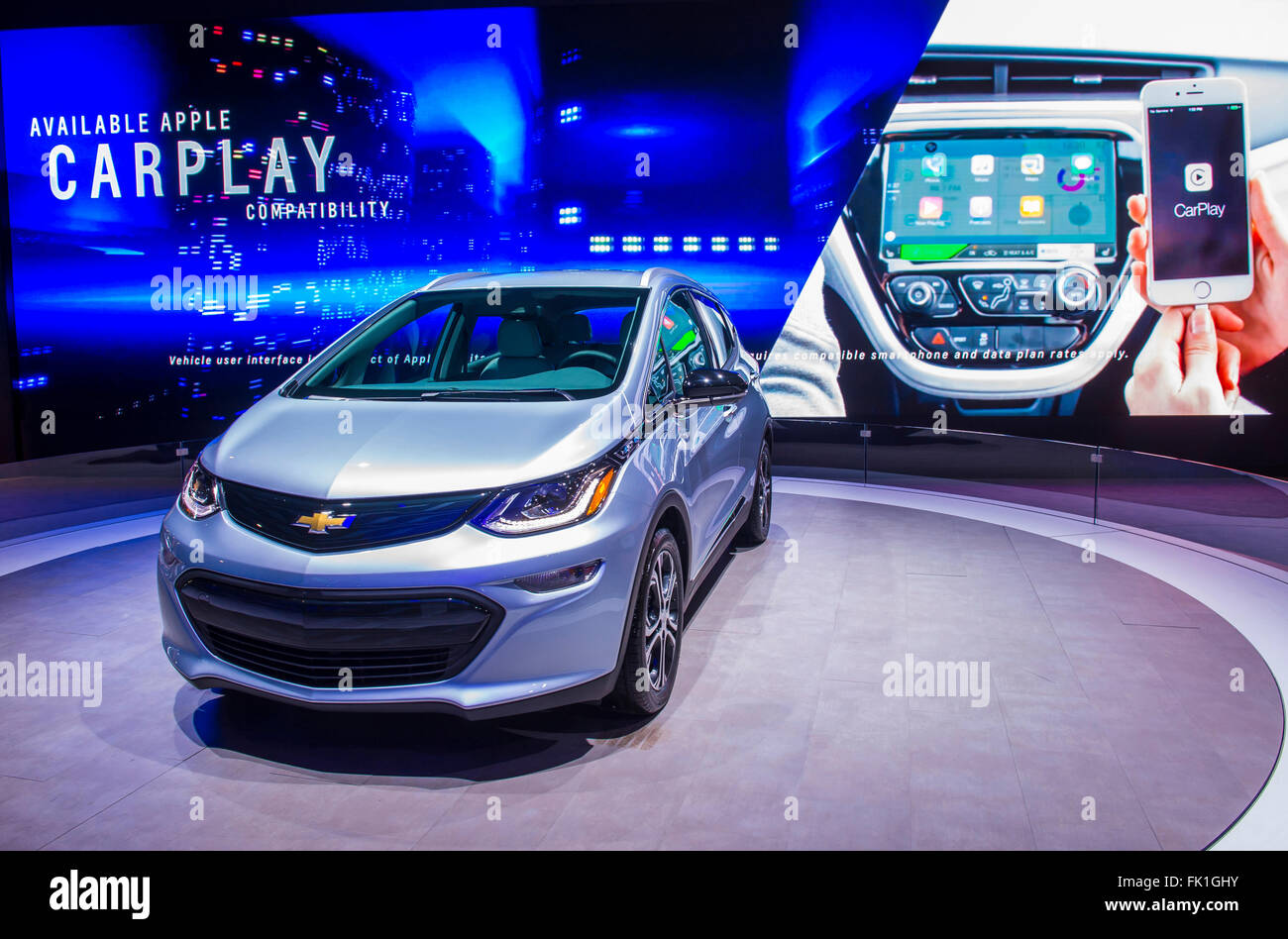 Chevrolet Bolt at the CES Show in Las Vegas Stock Photo Alamy