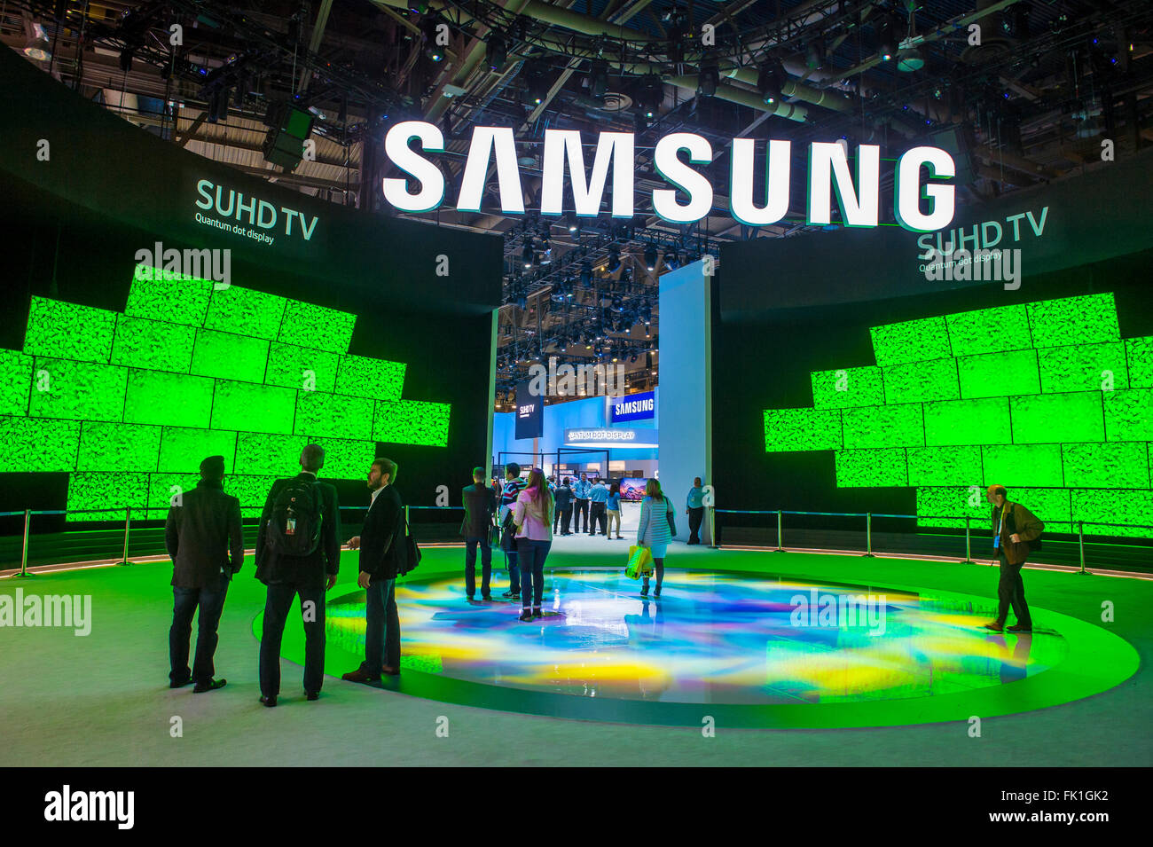 The Samsung booth at the CES show held in Las Vegas Stock Photo Alamy