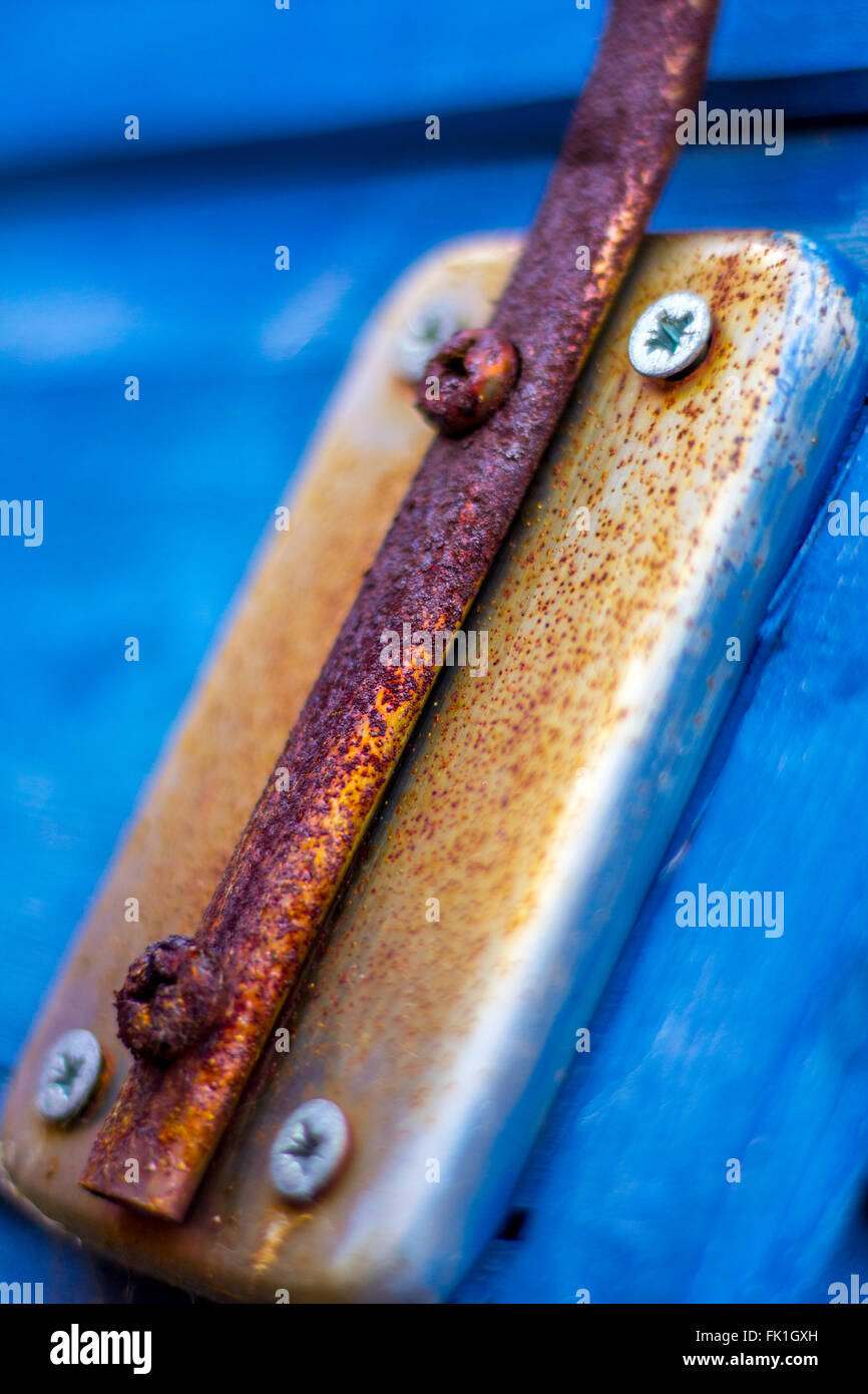 Rusty metal bracket Stock Photo Alamy
