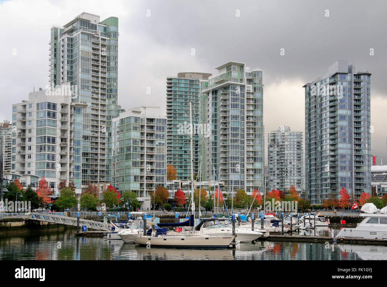 View of Downtown Vancouver from False Creek Stock Photo - Alamy