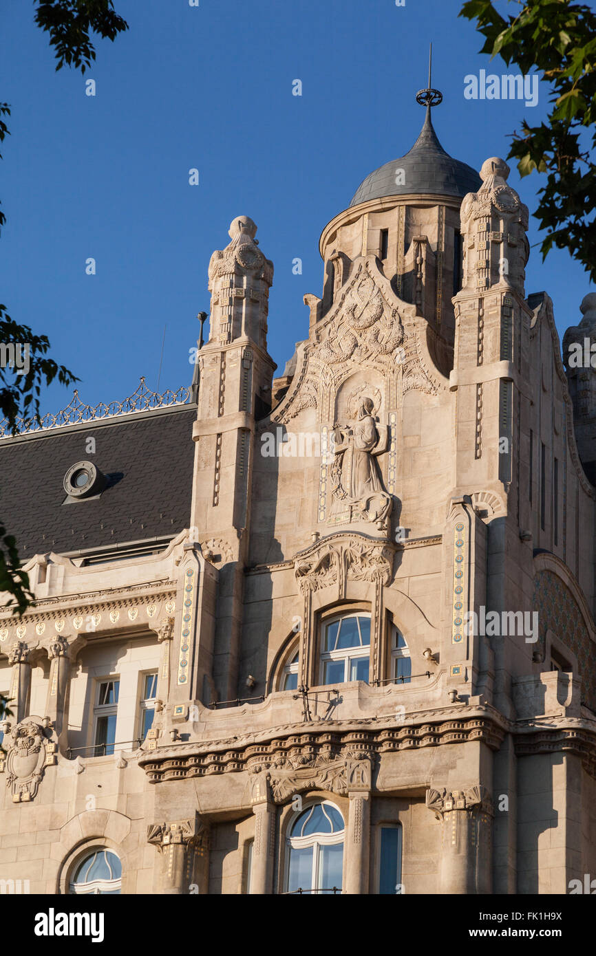 Budapest Gresham Palace Historical Building Stock Photo