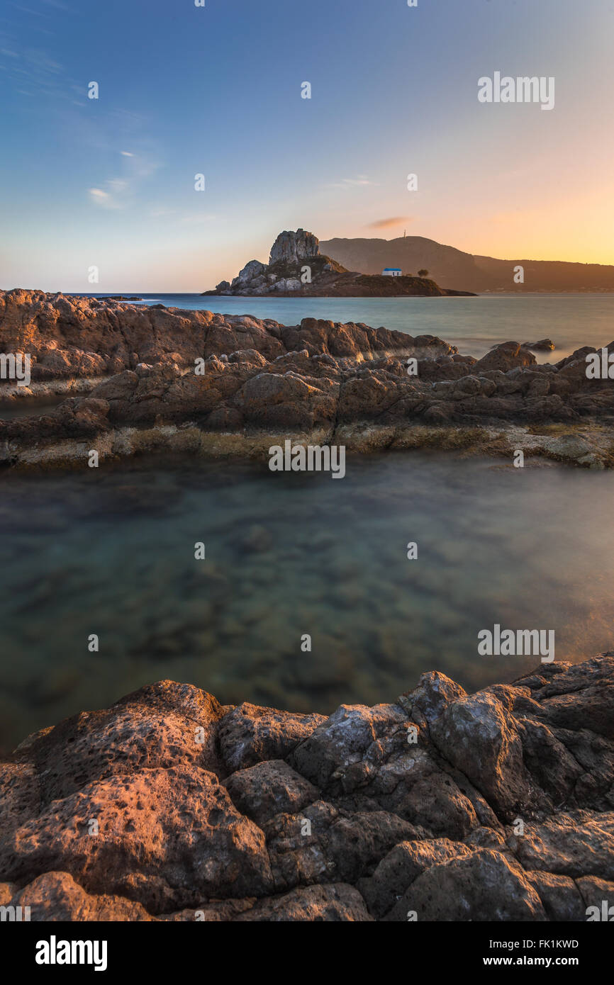 Kastri island at Kamari beach in Kefalos, Kos, Greece Stock Photo Alamy