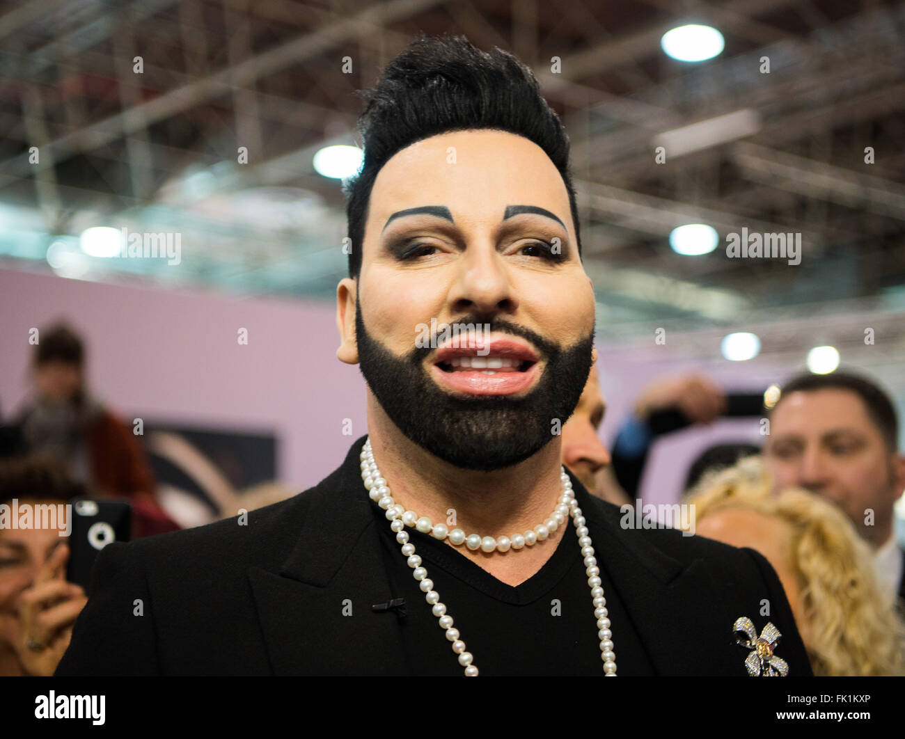 German fashion designer Harald Gloeoeckler poses during the