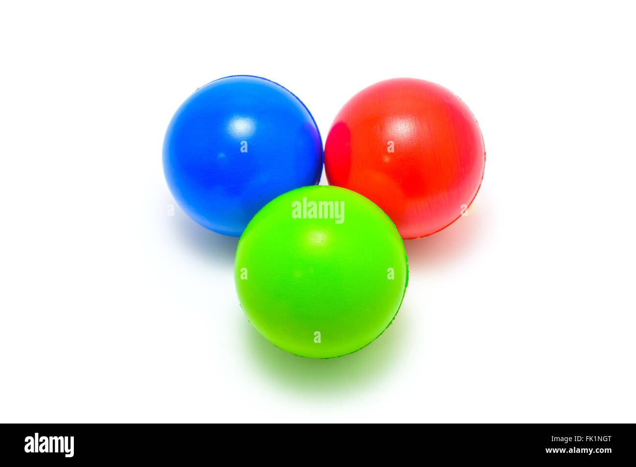 colour ball Red Green Blue (RGB) on white background Stock Photo