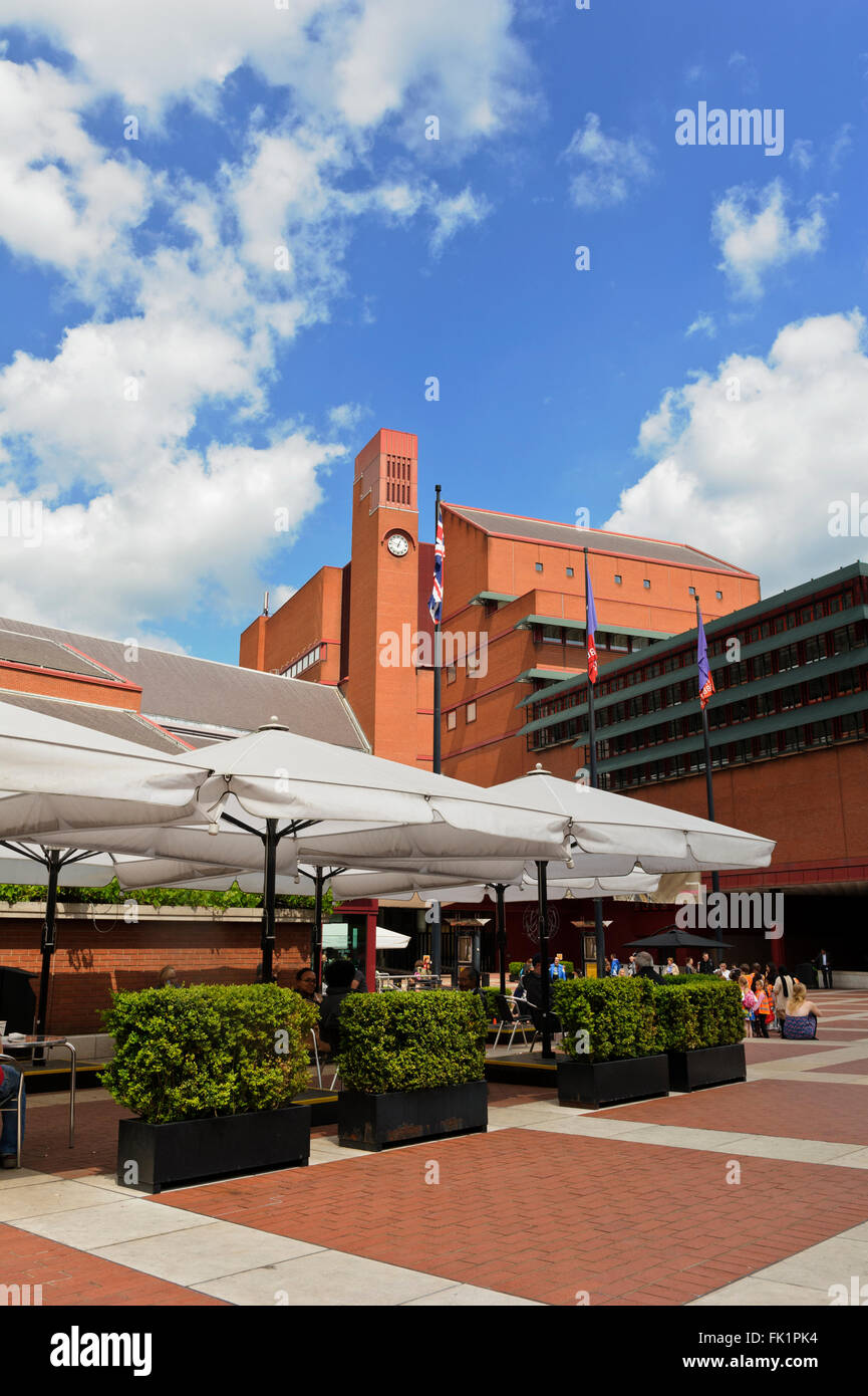 The exterior of the British Library building in London, United Kingdom ...