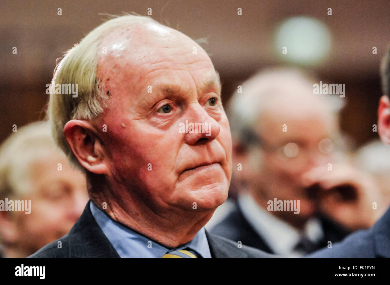 Belfast, Northern Ireland. 05 Mar 2016 - MLA for Strangford, Kieran McCarthy, at the Alliance Party 2016 annual conference.  Mr McCarthy has indicated that he will not be standing in the upcoming Stormont election. Credit:  Stephen Barnes/Alamy Live News Stock Photo