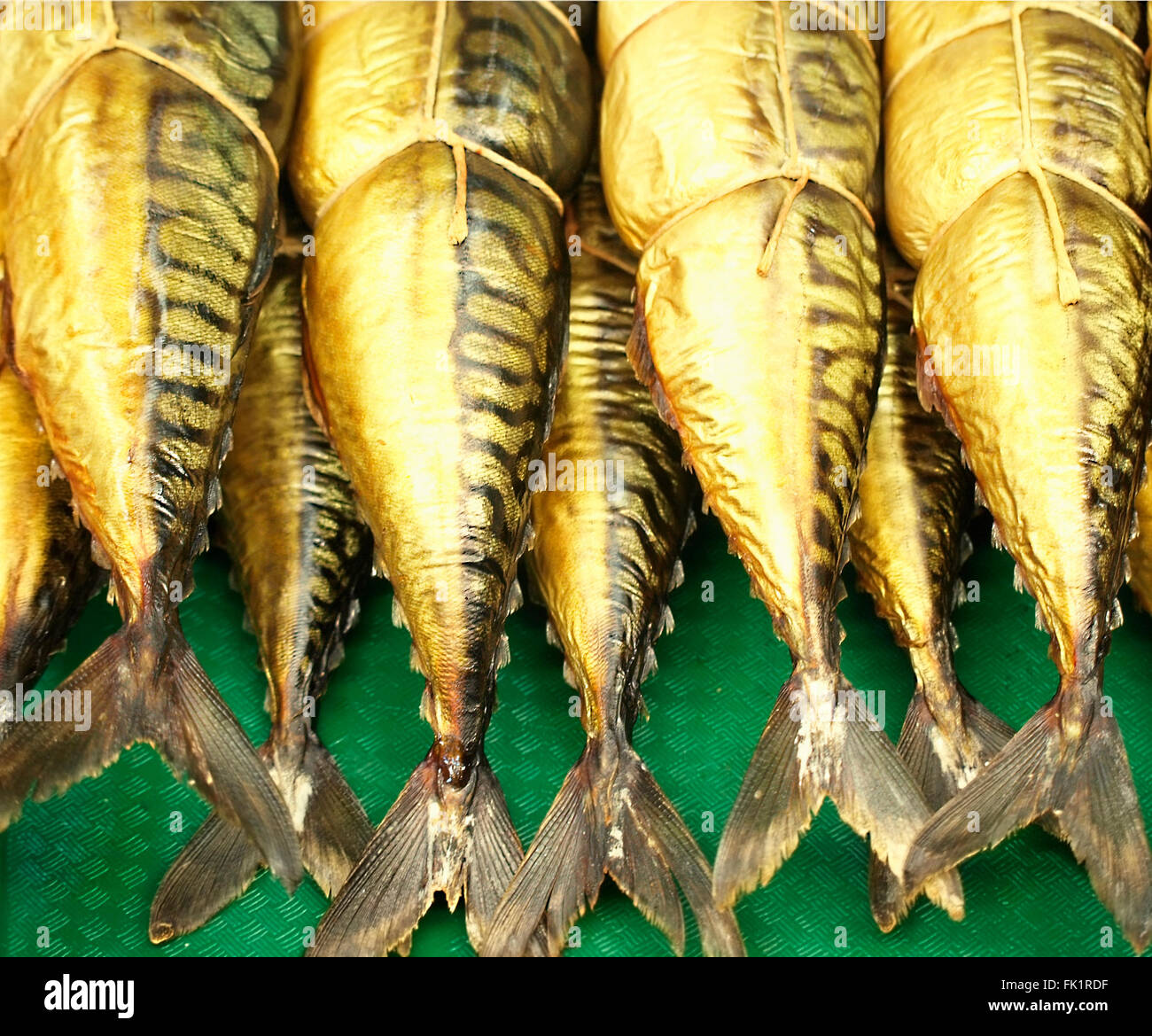 smokedried mackerel Stock Photo Alamy