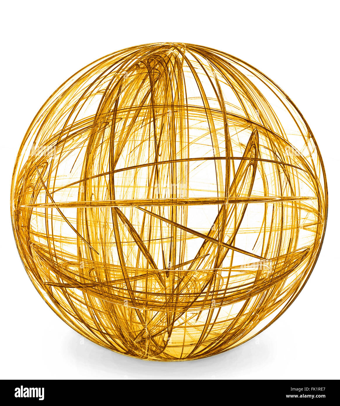 Round Abstract Object abstract round sketch, on white Stock Photo - Alamy