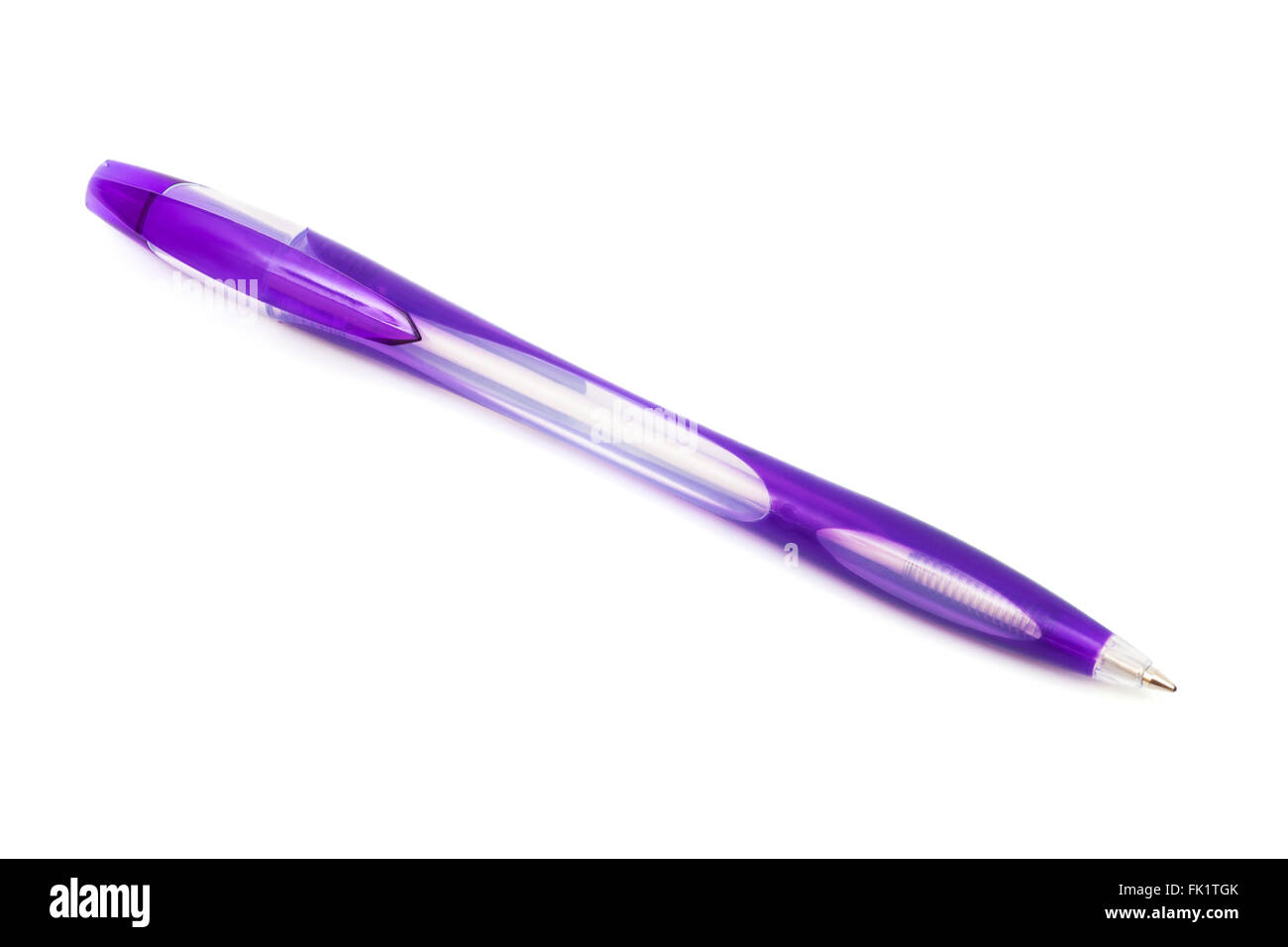 Modern ballpoint pen on a white background Stock Photo - Alamy