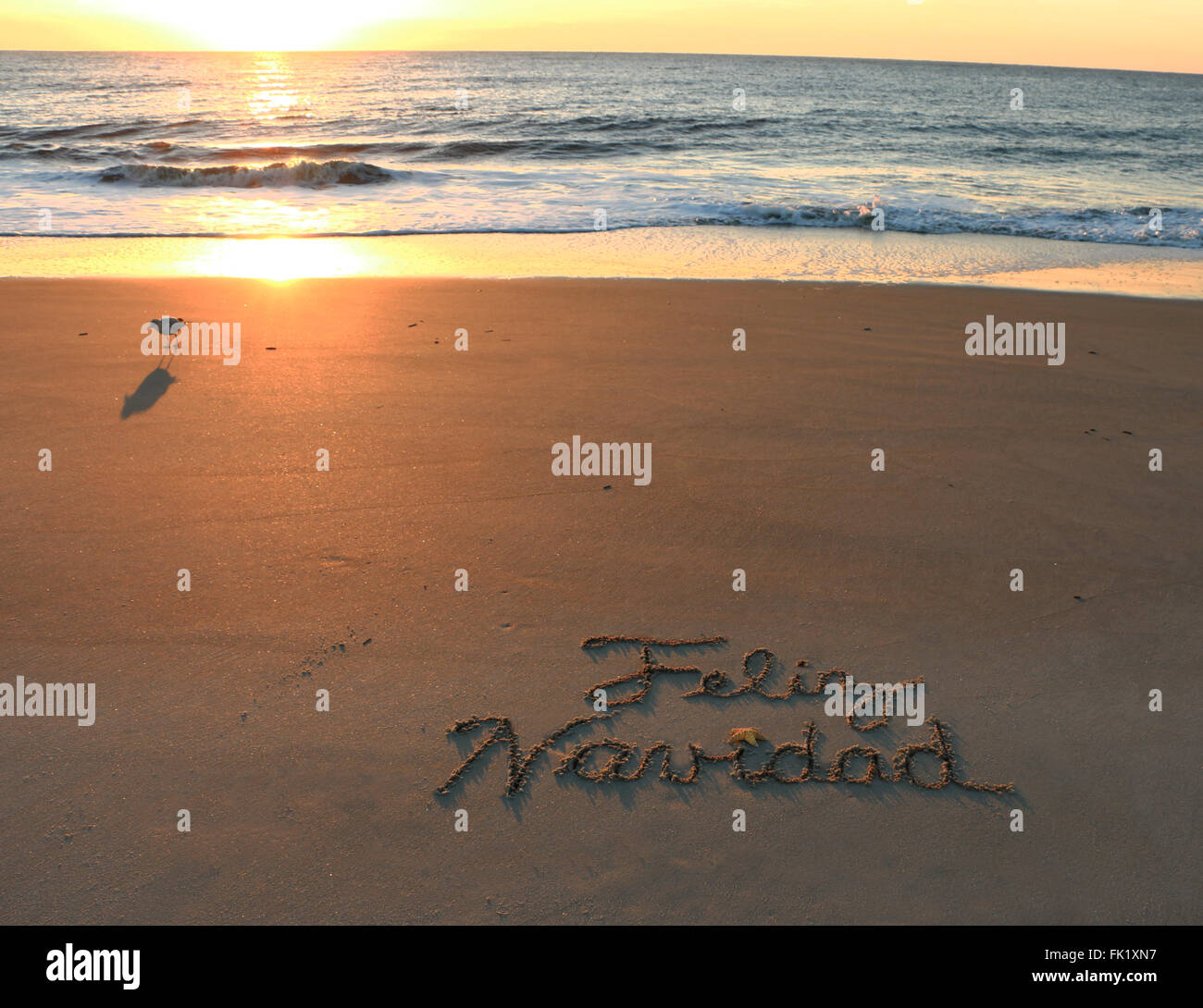 Feliz Navidad means Merry Christmas in Spanish Stock Photo  Alamy