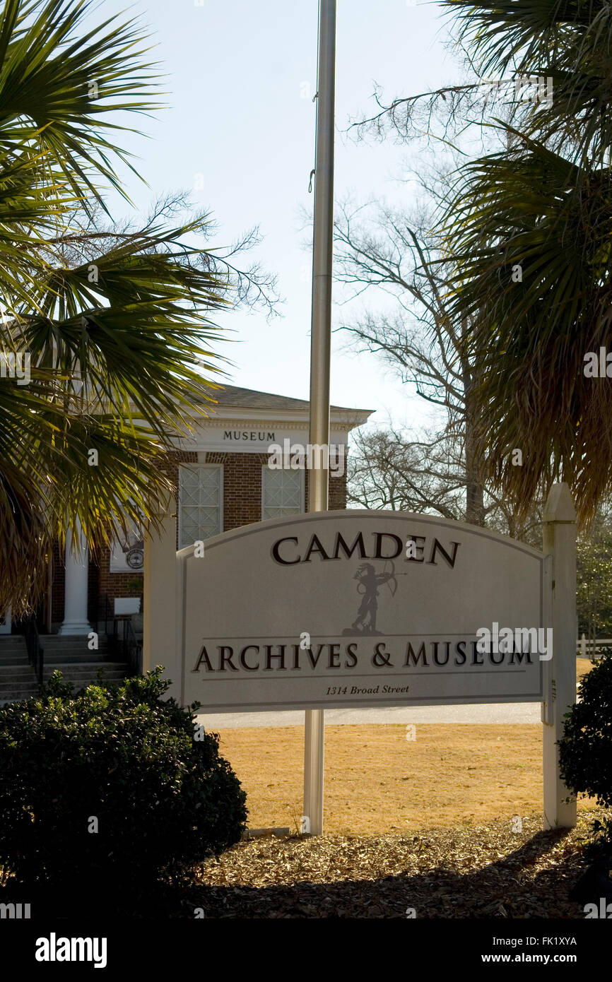 Camden Archives Museum South Carolina USA Stock Photo