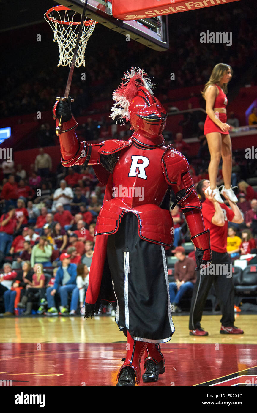Piscataway, New Jersey, USA. 5th Mar, 2016. Rutgers mascot during NCAA