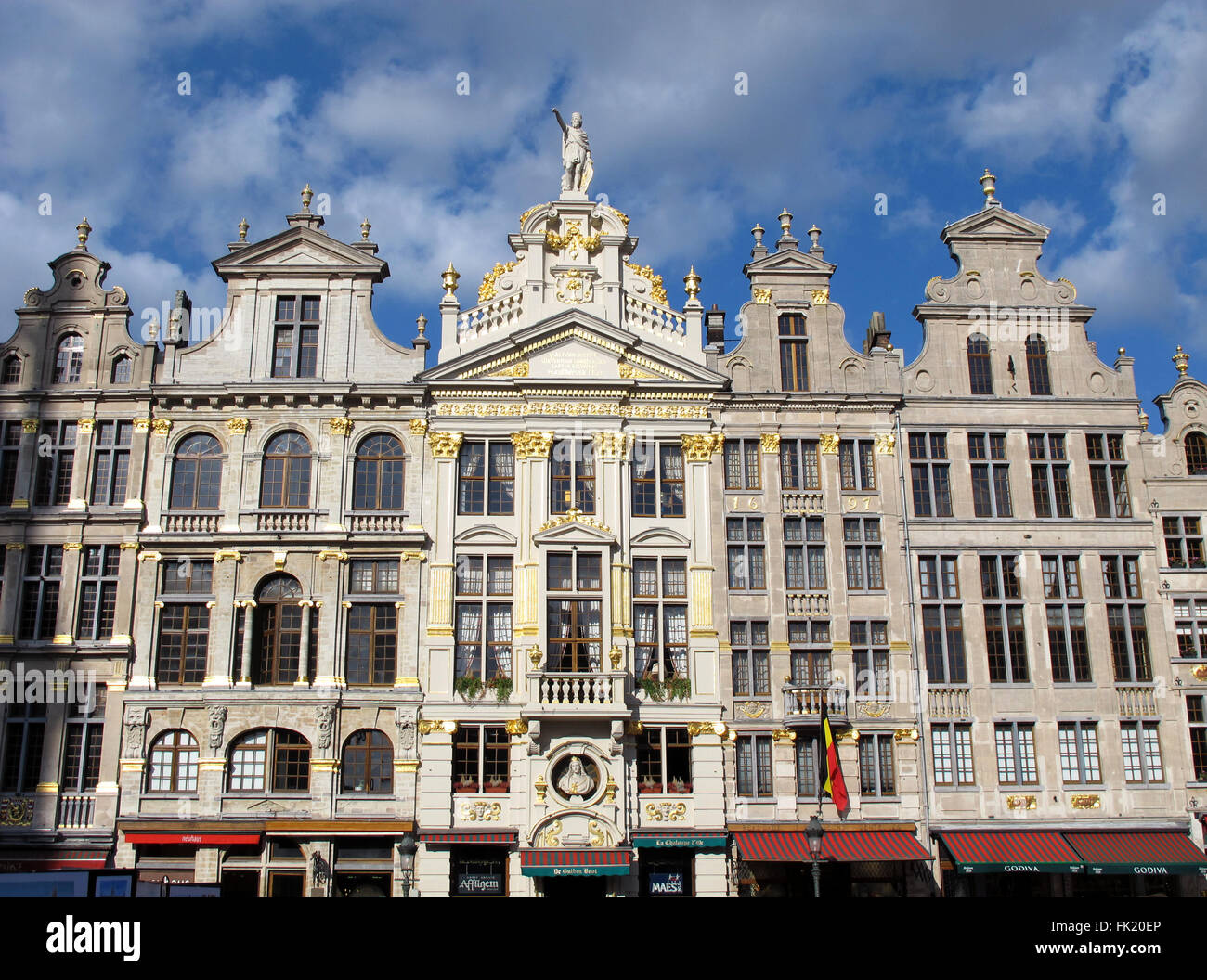 Grand-Place,La Chaloupe d'Or brewery, Brussels,Belgium Stock Photo