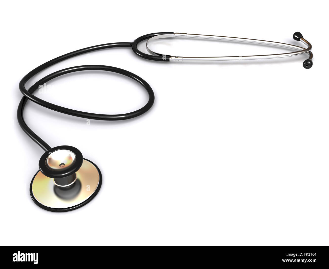 Close up view of a stethoscope on a white surface Stock Photo - Alamy