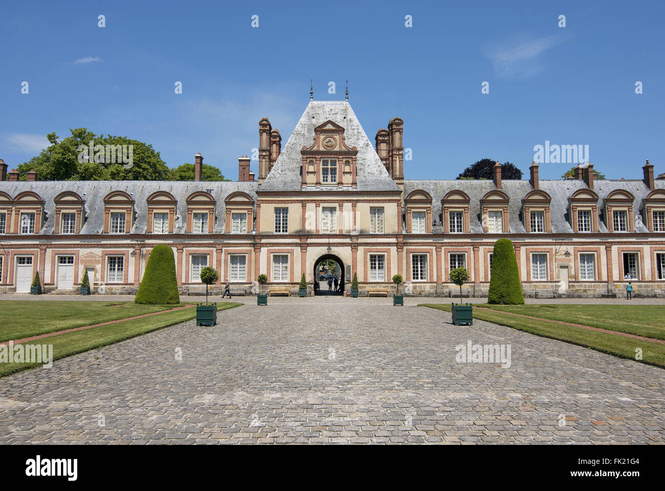 Castle Fontainebleau Stock Photo