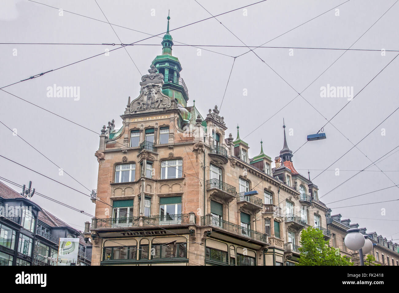 Historical Buildings Zurich Switzerland Stock Photo Alamy