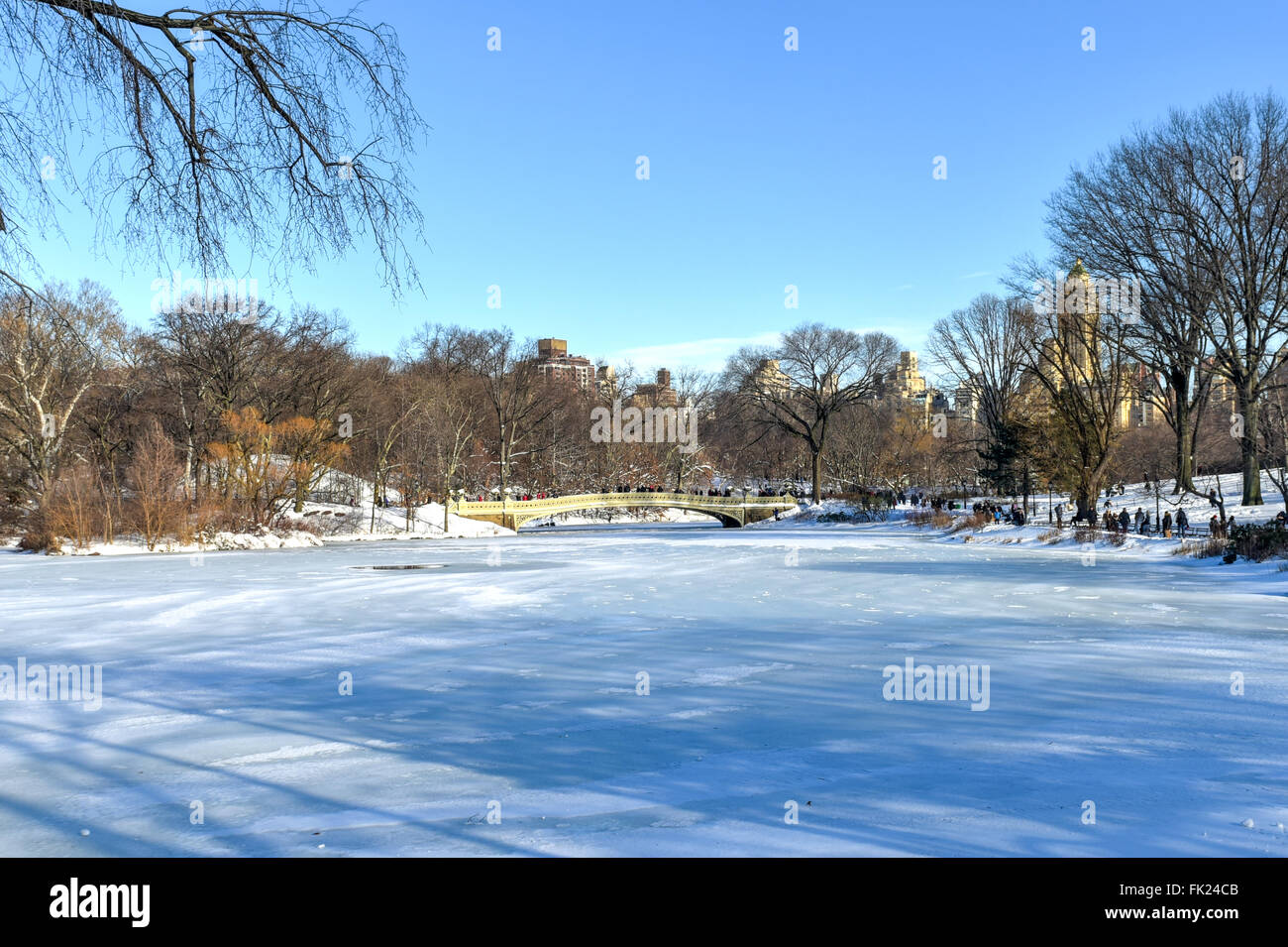 Central Park in New York City following a snow storm Stock Photo - Alamy