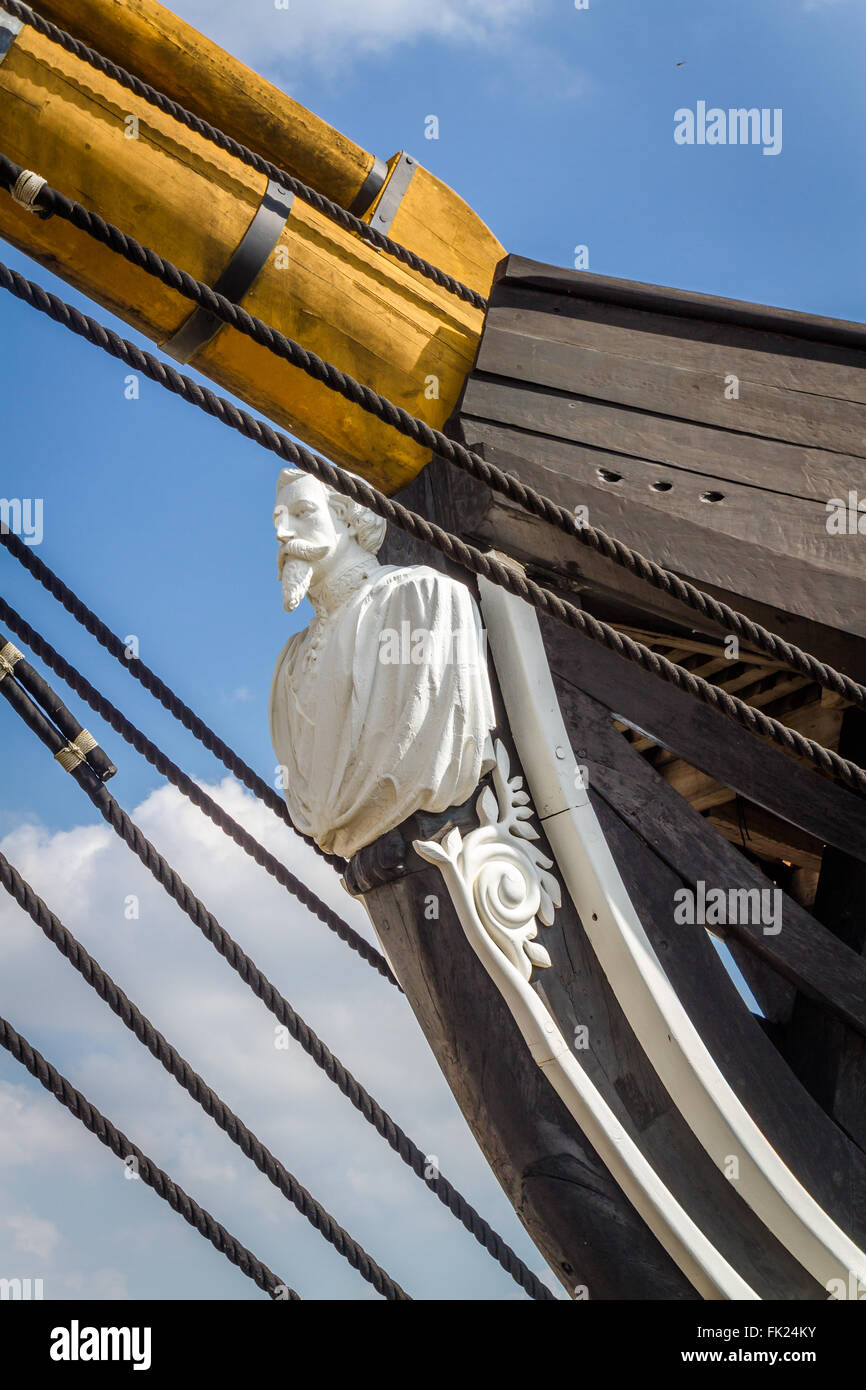Dom Fernando II e Glória, a frigate of the Portuguese Navy, in dry dock