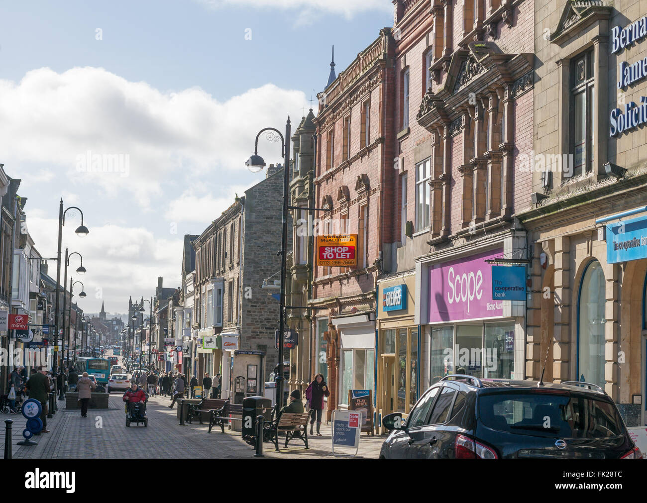 Newgate Street  in Bishop Auckland town centre, Co. Durham, England, UK Stock Photo