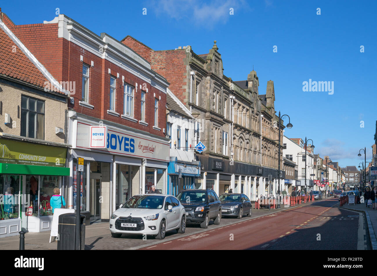 Newgate Street in Bishop Auckland town centre, Co. Durham, England, UK  Stock Photo - Alamy