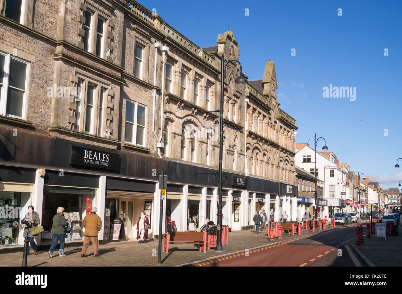 Newgate Street  in Bishop Auckland town centre, Co. Durham, England, UK Stock Photo