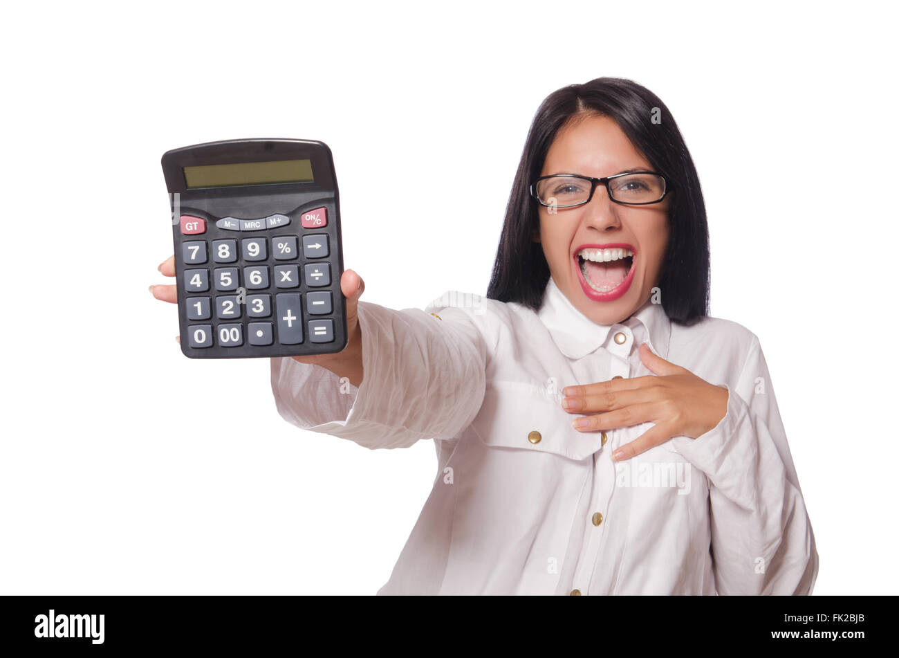 Young woman in business concept Stock Photo - Alamy