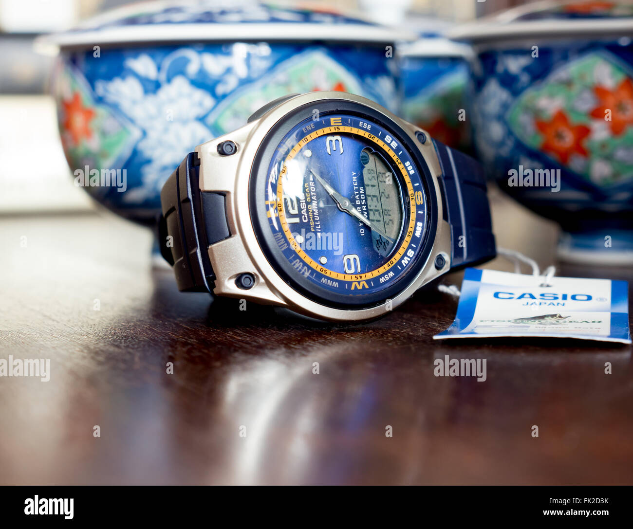 GOMEL, BELARUS - 13, 2016: The Japanese watch Casio Fishing Gear 10 Battery AW-82-1AVDF. Casio Computer Stock Photo - Alamy