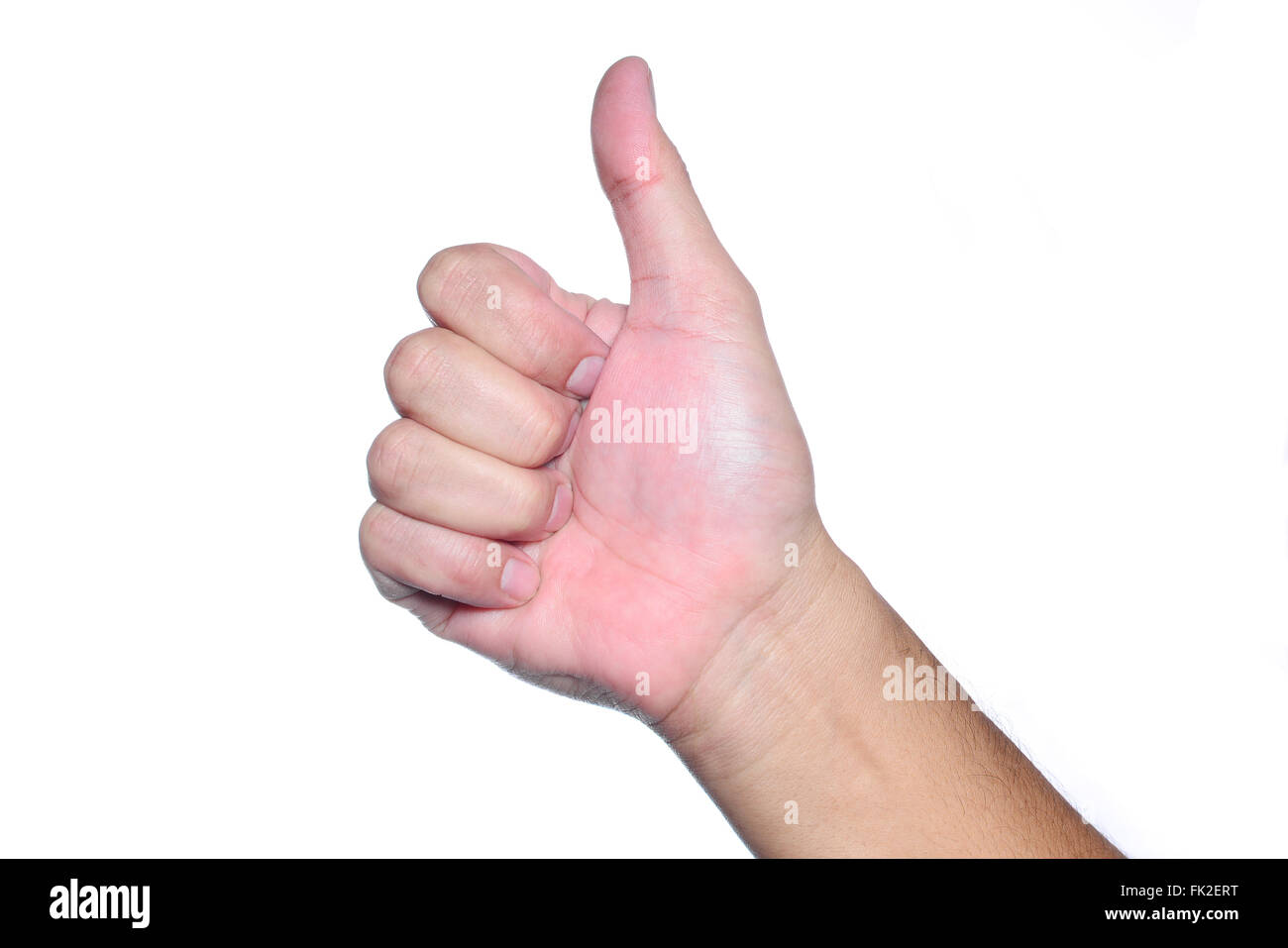 Hand Thumb up isolate Stock Photo