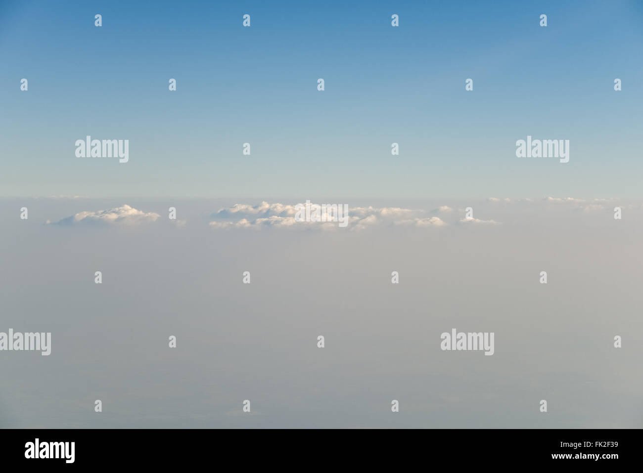 Above The Clouds Blue Sky Landscape Stock Photo