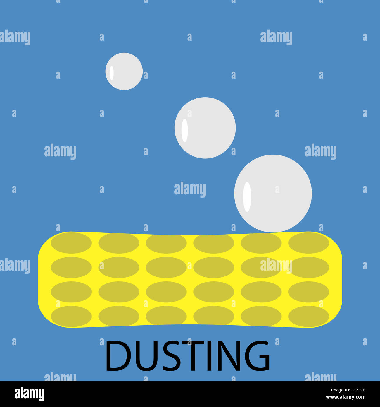 Dusting icon. Clean sponge, garbage or duster, household service ...