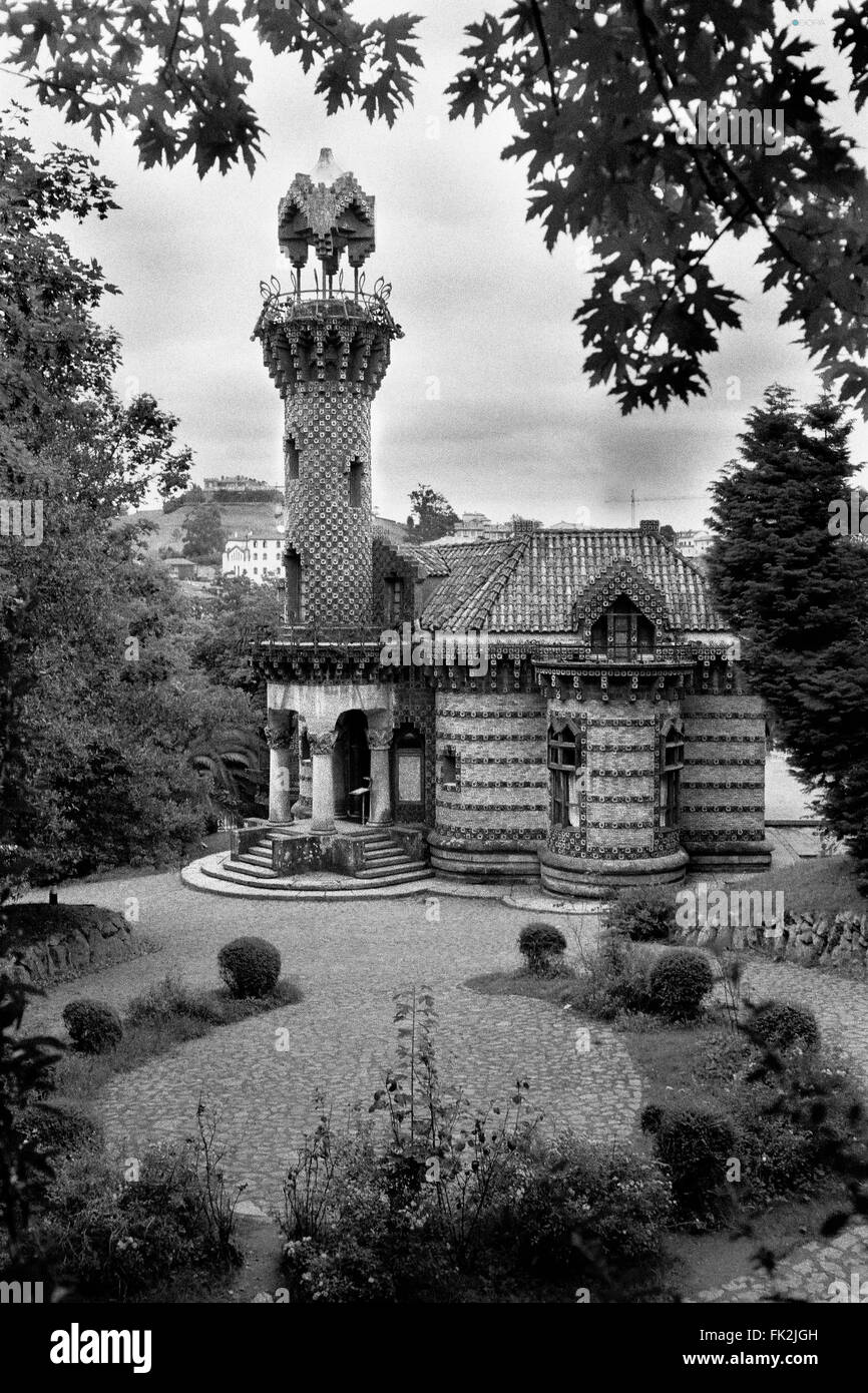 El Capricho by Antoni Gaudí in  Comillas,  Cantabria, Spain. Stock Photo