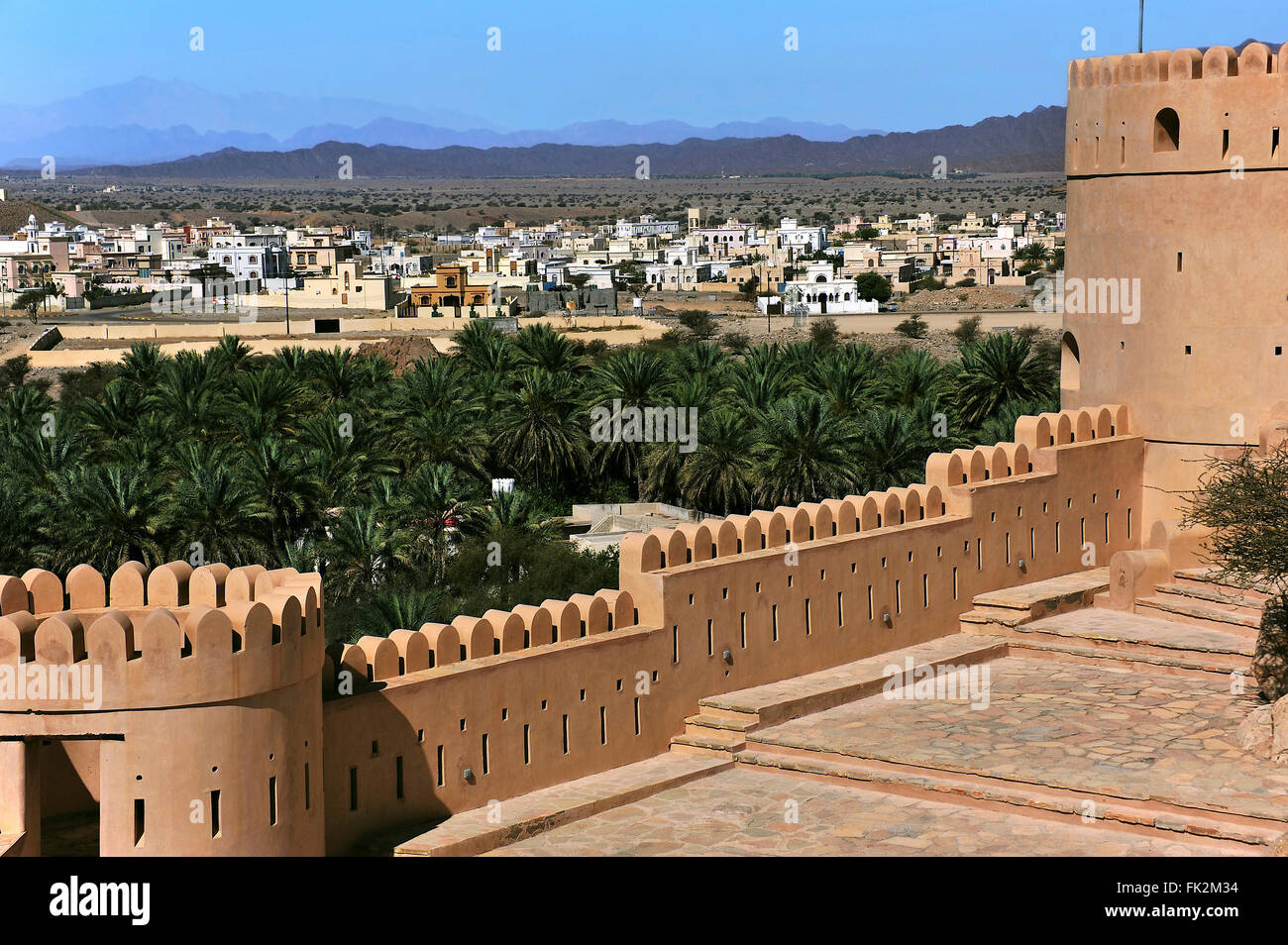 The Fort in Nakhal; Sultanate of Oman Stock Photo