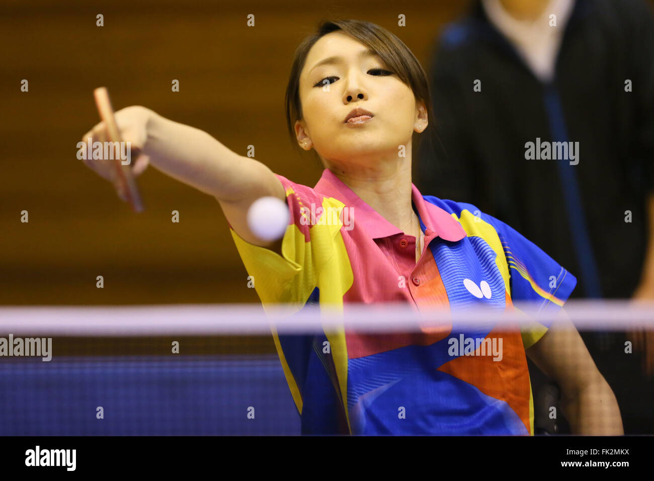 Osaka, Japan. 5th Mar, 2016. Yukimi Chada Table Tennis Japan Open